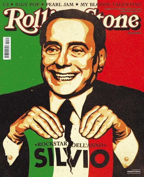 По мнению журнала Rolling Stone, Сильвио Берлускони - настоящая «рок-звезда года»