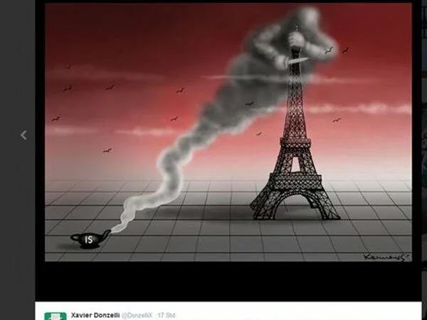 535 Реакции на теракты в Париже: Рисунки солидарности
